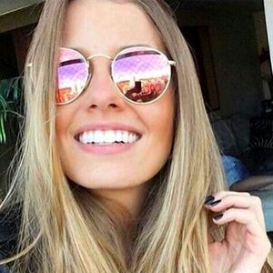 LIKE NEW Ray Ban Round Metal Pink Flash RB3447 Men /Women Sunglasses